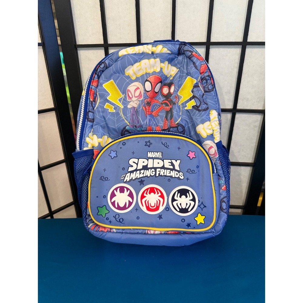 NWT Marvel Spidey & His Amazing Friends Backpack Blue Kids School Bag